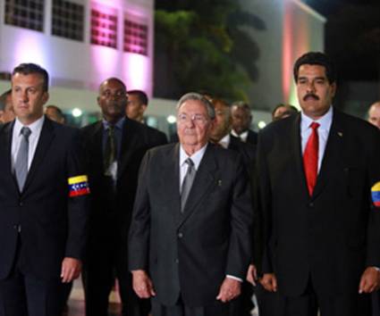 Raúl Castro Ruz y Nicolás Maduro Moro