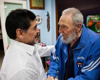 Fidel Castro Ruz y Diego Armando Maradona