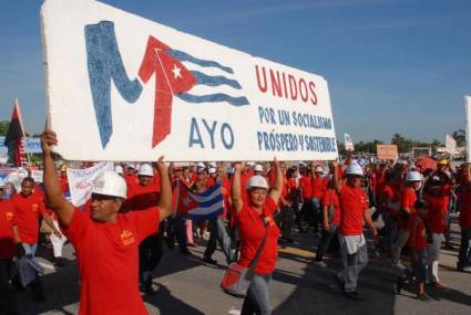 Día Internacional de los Trabajadores en Cuba