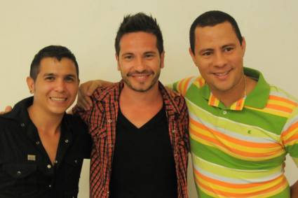 David de María, Yoel Martínez y Israel Rojas