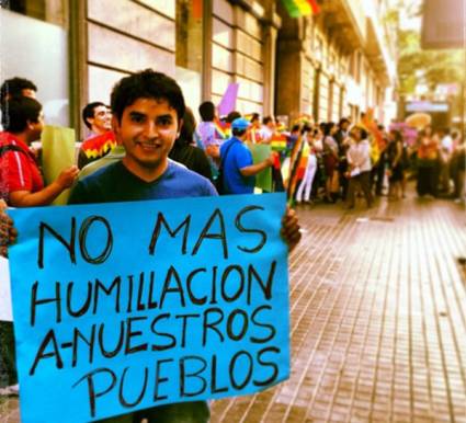 Manifestaciones de apoyo a Bolivia