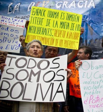 México solidario con Bolivia