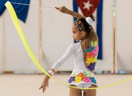 Competencia de gimnasia rítmica