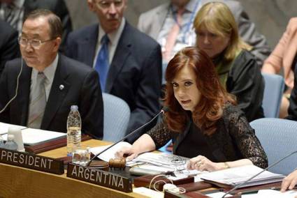 Cristina Fernández presidió el Consejo de Seguridad