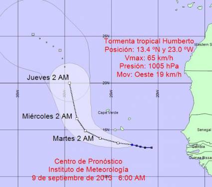 Tortementa tropical, Humberto