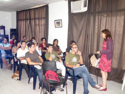 Taller impartido por la profesora Patricia Ramos