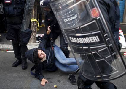 Manifestaciones en contra de la austeridad