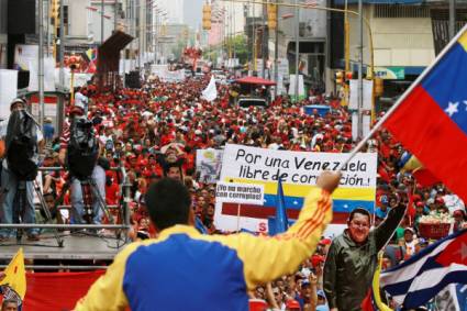 Apoyo del pueblo venezolano a Nicolás Maduro