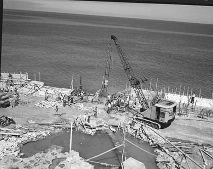 Construcción del malecón habanero