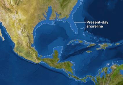 Mapamundi de la Tierra 5 000 años después