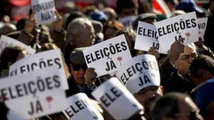 Manifestaciones en Portugal