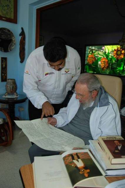 Encuentro de Fidel y Maduro en La Habana, 21 de diciembre de 2013