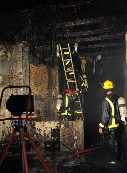 Incendio en vivienda de la capital