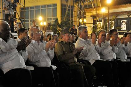 Acto central por el aniversario 55 de la Revolución Cubana