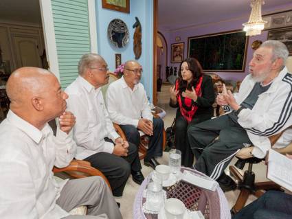 Encuentro de Fidel con el Presidente de Suriname