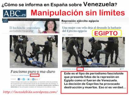 Distorsiones mediáticas contra Venezuela