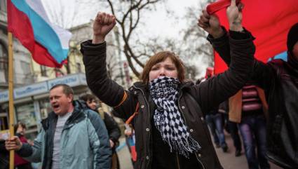Nuevas manifestaciones en Crimea
