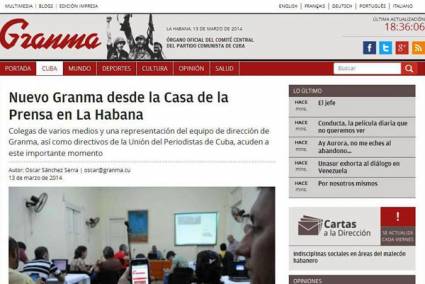 Nuevo Granma desde la Casa de la Prensa en La Habana