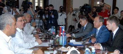 Ministro de Asuntos Exteriores ruso se reunió con su homólogo cubano