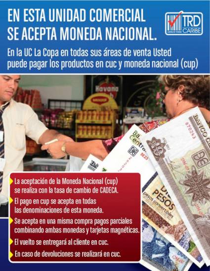 Expermiento de pago en ambas monedas en Tienda La Copa