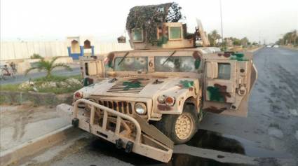 Vehículo de las fuerzas iraquíes