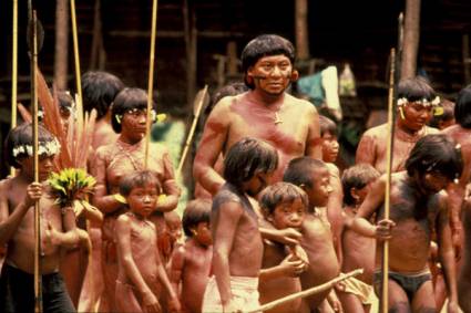 Comunidad indígena waorani en Ecuador