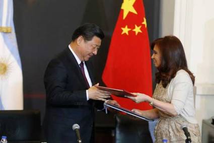 Xi Jinping y Cristina Fernández