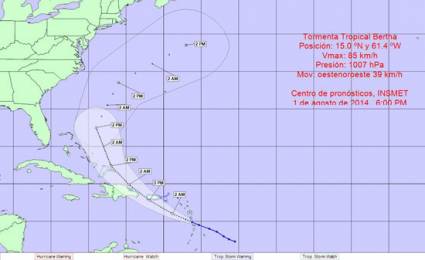 Tormenta tropical Bertha