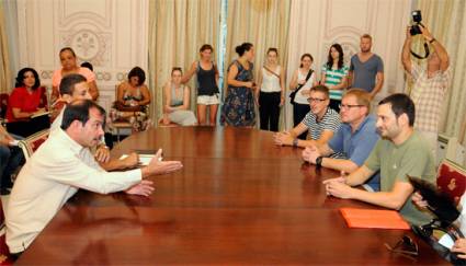 Fernando con grupo alemán Cuba Sí