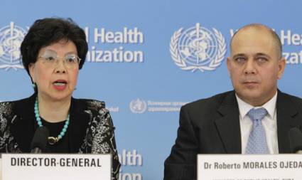 La Doctora Margaret Chan y el Ministro de Salud cubano