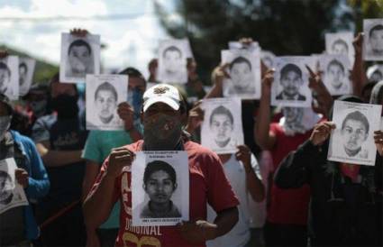 Manifestación en México por desaparecidos