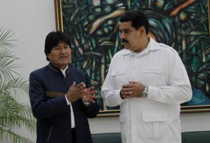 Evo Morales y Nicolás Maduro 