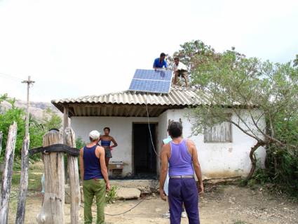 Montaje de panel solar