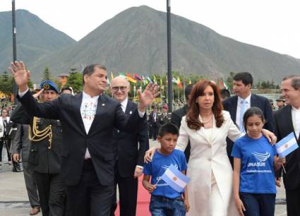 Rafael Correa y Cristina Fernández