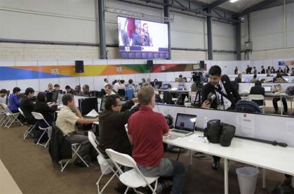 Periodistas en la III Cumbre Celac 2015