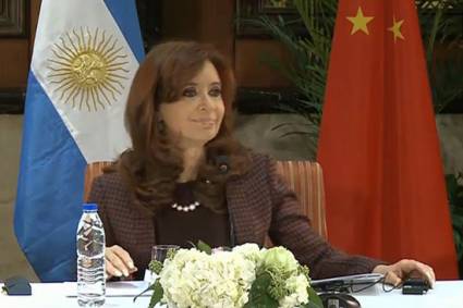 Cristina Fernández reafirma lazos con inversionistas chinos