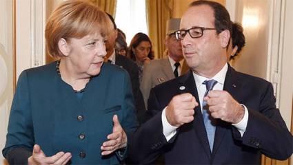 Hollande y Merkel