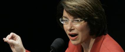 La senadora demócrata Amy Klobuchar 