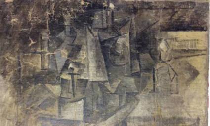 La coiffeuse (La peluquera), pintado en 1911 por Pablo Picasso