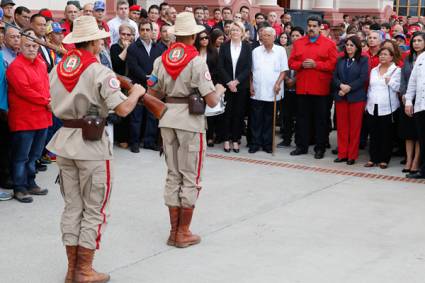 En el Cuartel de la Montaña se rindió tributo a Chávez