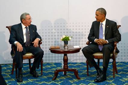 Raúl Castro y Barack Obama