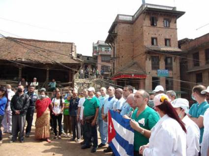 Brigada médica cubana en Nepal