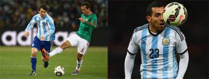 Lionel Messi y Carlos «el Apache» Tévez