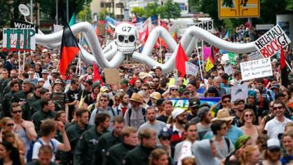 Protestas en Alemania contra cumbre del G7