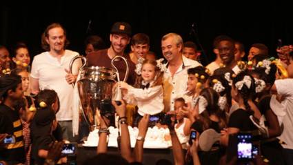 Sergio Ramos con La Colmenita