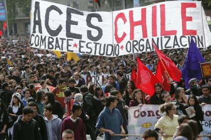 Toman otra vez las calles estudiantes chilenos