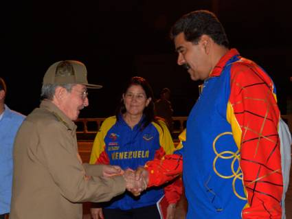 Raúl Castro y Nicolás Maduro