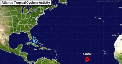 Tormenta tropical Danny en el Caribe