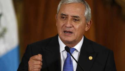 Presidente de Guatemanla Otto Pérez Molina