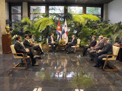 Recibió Raúl al Presidente de Panamá